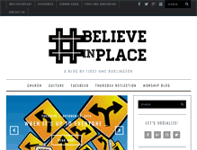 Tablet Screenshot of believeinplace.com
